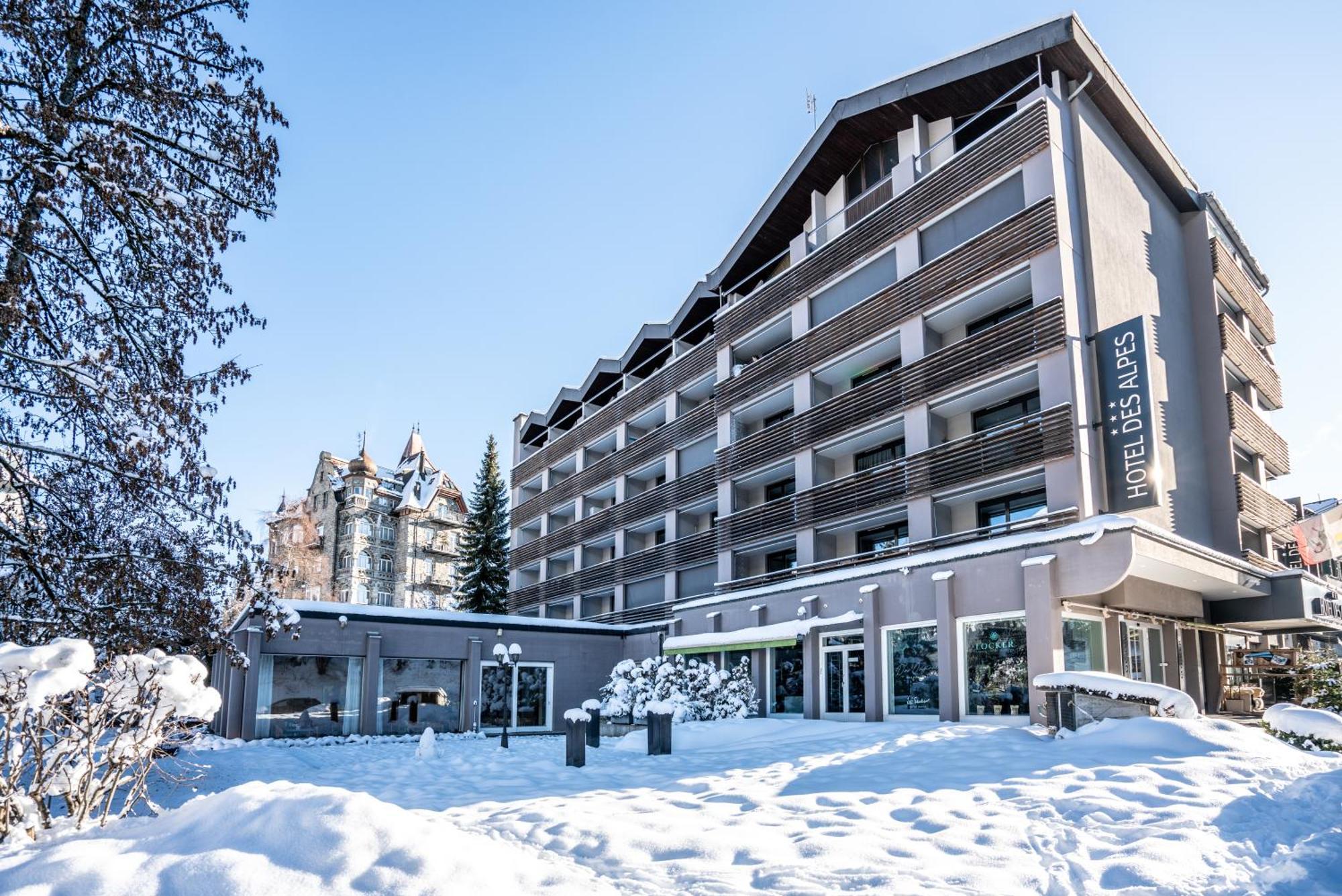 Studio Im Hotel Des Alpes Флимс Экстерьер фото